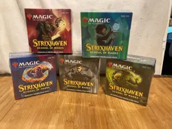 SET OF 5 MAGIC THE GATHERING SECRETS OF STRIXHAVEN PRERELEASE KIT PACK SEALED - Image 1