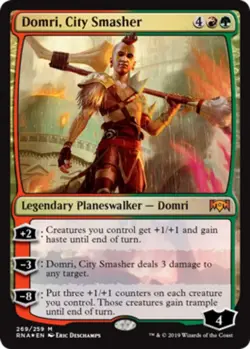 1x Domri, City Smasher - Foil Planeswalker Deck Exclusive NM-Mint, English Ravni - Image 1