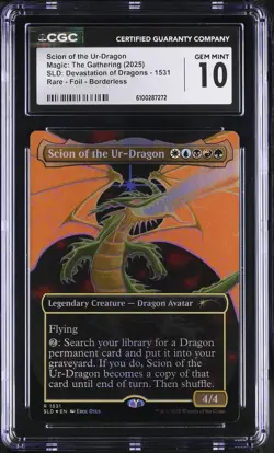 SCION OF THE UR-DRAGON Secret Lair Foil Rare CGC 10 MTG [Nostalgium] - Image 1