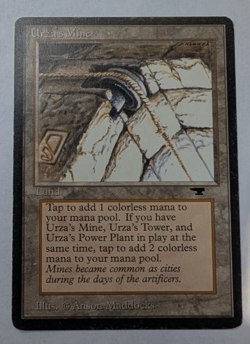 Magic Mtg Antiquities Urza's Mine (Pulley) heavily played - Image 1