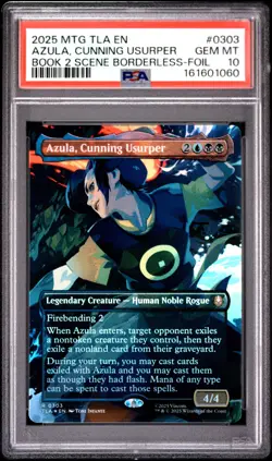 2025 MTG AVATAR: THE LAST AIRBENDER #0303 AZULA, CUNNING USURPER PSA 10 - Image 1