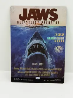 MTG Secret Lair Drop Series (SLD) JAWS RELENTLESS PREDATOR 2175 Rainbow Foil NM - Image 1