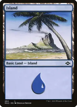 MTG Island (484) Etched ** Modern Horizons 2 ** English (NM) - Image 1
