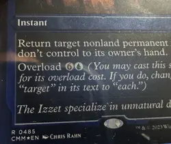 Magic The Gathering Commander Masters Cyclonic Rift (Foil Etched Finish) #485 - Image 3