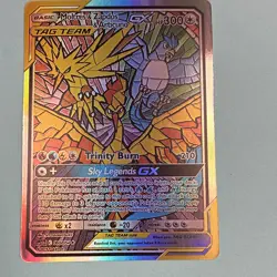 Pokemon TCG Moltres & Zapdos & Articuno-GX 300 HP Holo Promo SM210 TAG TEAM - Image 1
