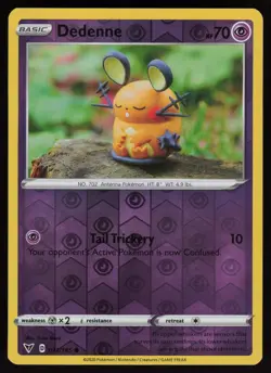 DEDENNE 077/185 COMMON VIVID VOLTAGE POKEMON REVERSE HOLO NM/M - Image 1