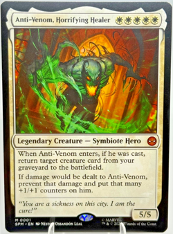 🔥 Anti-Venom Horrifying Healer MTG Marvel Spider-Man Mythic Legendary Symbiote - Image 1