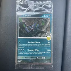 Zarude GameStop Promo Pitch Black Cosmos Holo Pokemon TCG - Image 1