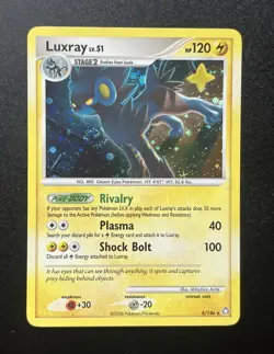 Luxray 8/146 Legends Awakened Holo Rare Pokemon TCG ENG with Holo swirl - Image 1