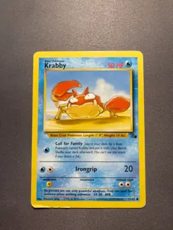Pokemon TCG - Krabby - Fossil Unlimited - 51/62 - Wizards 1999-2000 - Image 5