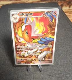 Pokemon TCG Infernape Illustration Rare Holo Card 173/167 Twilight Masquerade NM - Image 1