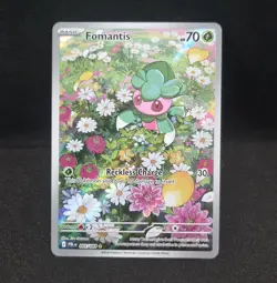 Fomantis 085/084 Pokemon TCG Pitch Black Illustration Rare English IR - Image 1