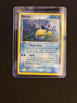 Pokemon TCG Horsea 58/109 EX Team Rocket Returns 2004 stamp English 50 HP Common - Image 2