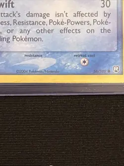 Pokemon TCG Horsea 58/109 EX Team Rocket Returns 2004 stamp English 50 HP Common - Image 3