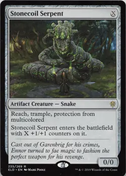 Stonecoil Serpent R Throne of Eldraine 235 - LP - Image 1