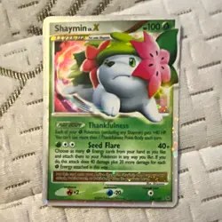 Pokemon TCG Shaymin LV.X 126/127 Platinum Holo Rare English 2009 100 HP - Image 1