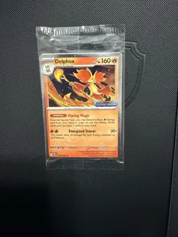 2026 Pokemon Delphox 013/086 Chaos Rising Stamped Promo SEALED Holo Mint - Image 1