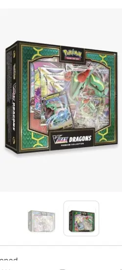 Pokemon TCG VMAX Dragons Premium Collection Box 2022 Brand New Factory Sealed - Image 1