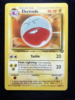 ELECTRODE 18/64 RARE JUNGLE POKEMON UNLIMITED - Image 1