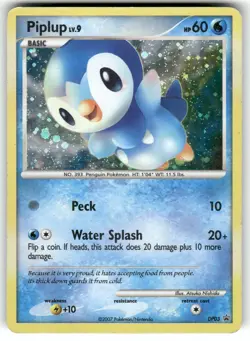 Piplup DP03 Holo Promo Diamond and Pearl Promos Pokemon Heavily Played - Image 1