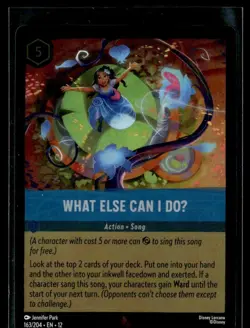 2026 Disney Lorcana - Wilds Unknown foil What else can i do #163 - Image 1