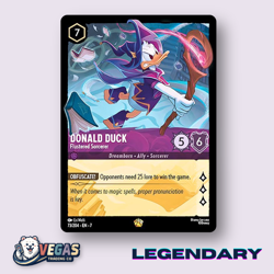 Donald Duck Flustered Sorcerer 73/204 Legendary Archazia's LP Disney Lorcana - Image 1