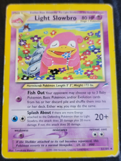 Light Slowbro # 51/105 Neo Destiny Set Pokemon Trading TCG Rares Game Cards HP - Image 1