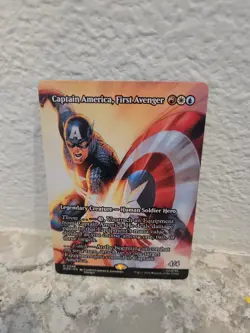 Captain America, First Avenger (Borderless) 88 MAR Magic: The Gathering NM - Image 1