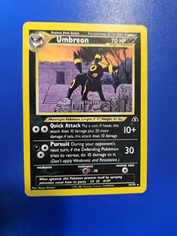Pokemon TCG Umbreon Neo Discovery 32 Regular Unlimited Rare - Image 1