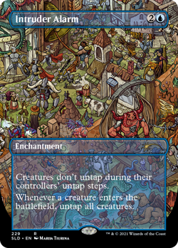 MTG Intruder Alarm (229) - Borderless, Secret Lair Drop Series, Lightly Played, - Image 1