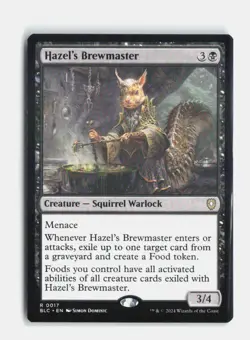 Hazel's Brewmaster 17 Commander: Bloomburrow MTG NM - Image 1