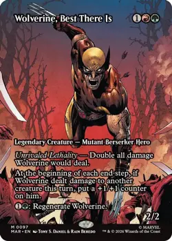 Wolverine, Best There Is (Borderless) 97 Marvel Universe Eternal-Legal MTG NM - Image 3