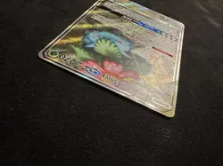 Pokemon TCG Venusaur and Snivy GX SM229 Full Art Tag Team Black Star Promo LP+ - Image 5