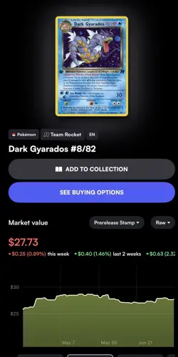 Dark Gyarados - Prerelease Stamped Holo - 8/82 Team Rocket - Pokemon TCG - 2000 - Image 3