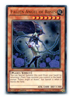 Fallen Angel of Roses - LC5D-EN094 - Ultra Rare - 1st Edition Yugioh - Image 1
