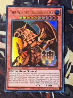 Yugioh: Egyptian God Cards Set (Stamped)! Ultra Rare 1st Edition Holos RA05 NM - Image 4