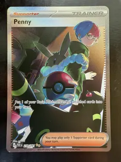 Pokemon Penny 239/091 Scarlet & Violet: Paldean Fates Holo (NM) - Image 1