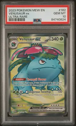 2023 Pokemon Venusaur EX Ultra Rare Full Art 182/165 PSA 10 MEW 151 - Image 1