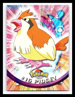💥 Pidgey Pokemon - TV Animation Edition - Topps Vintage 1999 Black Logo # 16 - Image 1
