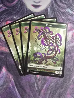 4 x PLANT TOKEN 008 Zendikar Rising MTG Magic the Gathering ZNR - Image 1