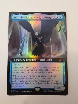 Wan Shi Tong,All-Knowing-MTG-Extended Art-Avatar: The Last Airbender-182-NM-Foil - Image 1