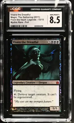 VISARA THE DREADFUL From the Vault: Legends Foil Mythic CGC 8.5 MTG EDH [NOS] - Image 1