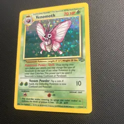 Venomoth Jungle 13/64 Pokemon Holo Rare 1999 WOTC Vintage LP Lightly Played TCG - Image 2