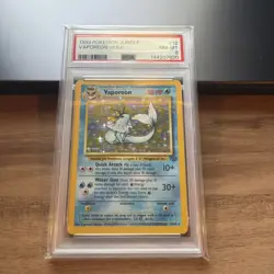 1999 Pokemon Jungle #12 Vaporeon-Holo PSA 8 - Image 1