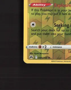 Luxray 044/159 Crown Zenith Reverse Holo Pokemon Card NM - Image 5