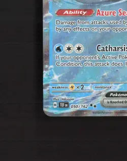 Walking Wake ex 050/162 Temporal Forces Ultra Rare Holo Pokemon Card NM - Image 5