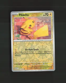 Pikachu 051/162 Temporal Forces Reverse Holo Pokemon Card NM - Image 1