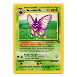 1999 Vintage Pokemon Venomoth Base Set Jungle Non-Holo Rare #29/64 LP-MP - Image 1