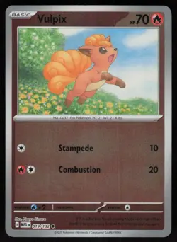 Vulpix 019/132 Common Mega Evolution Pokemon Reverse Holo NM - Image 1