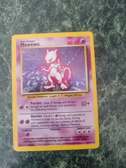 1999 Pokemon TCG Base Set Mewtwo Holo Rare 10/102 - Image 1